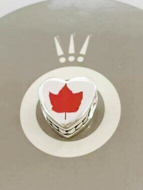 Pandora Vermont Maple Leaf Heart Charm